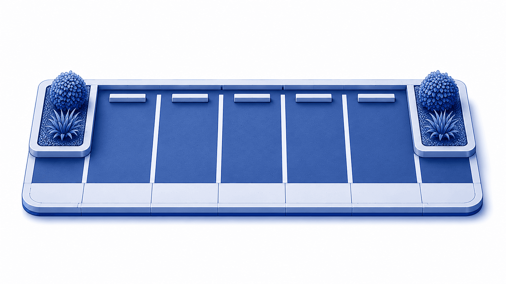 Commercial parking spaces